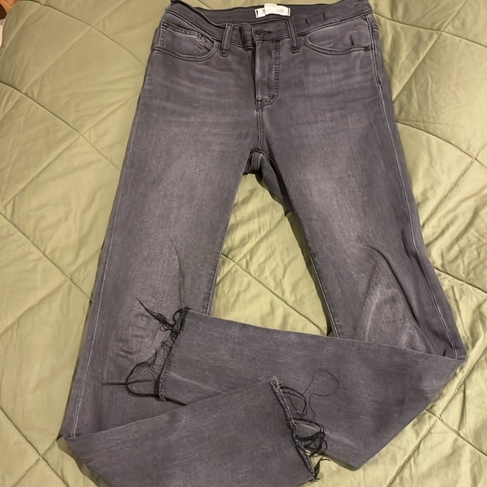 MADEWELL 10”- high rise skinny gray wash size 26